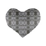 Nature Collage Seamless Pattern Standard 16  Premium Heart Shape Cushions Back