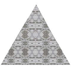 Nature Collage Seamless Pattern Wooden Puzzle Triangle by dflcprintsclothing