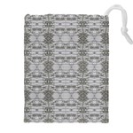 Nature Collage Seamless Pattern Drawstring Pouch (4XL) Front