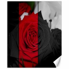 Roses Rouge Fleurs Canvas 16  X 20  by kcreatif