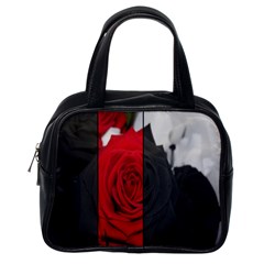 Roses Rouge Fleurs Classic Handbag (one Side) by kcreatif