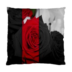 Roses Rouge Fleurs Standard Cushion Case (one Side) by kcreatif