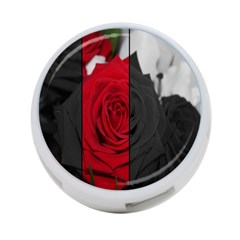 Roses Rouge Fleurs 4-port Usb Hub (one Side) by kcreatif