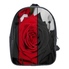 Roses Rouge Fleurs School Bag (xl) by kcreatif