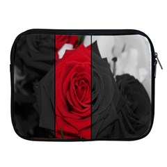 Roses Rouge Fleurs Apple Ipad 2/3/4 Zipper Cases by kcreatif