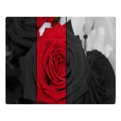 Roses Rouge Fleurs Double Sided Flano Blanket (large)  by kcreatif