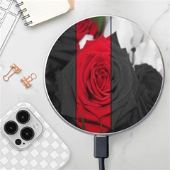 Roses Rouge Fleurs Wireless Charger by kcreatif