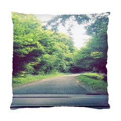 Photo Vue Sur Forêt  Standard Cushion Case (two Sides) by kcreatif