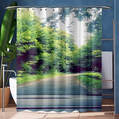 Photo Vue Sur Forêt  Shower Curtain 60  X 72  (medium)  by kcreatif