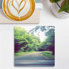 Photo Vue Sur Forêt  Uv Print Square Tile Coaster 