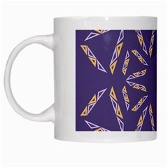 Abstract Pattern Geometric Backgrounds   White Mug by Eskimos