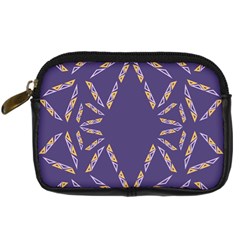 Abstract Pattern Geometric Backgrounds   Digital Camera Leather Case by Eskimos