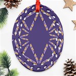 Abstract pattern geometric backgrounds   Oval Filigree Ornament (Two Sides) Back