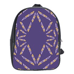 Abstract Pattern Geometric Backgrounds   School Bag (xl) by Eskimos