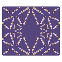 Abstract Pattern Geometric Backgrounds   Double Sided Flano Blanket (small)  by Eskimos