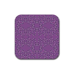 Abstract Pattern Geometric Backgrounds   Rubber Coaster (square) by Eskimos