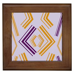 Abstract Geometric Design    Framed Tile by Eskimos