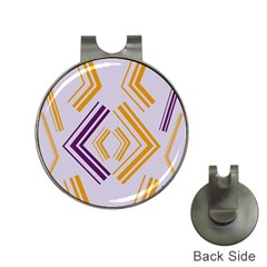 Abstract Geometric Design    Hat Clips With Golf Markers by Eskimos