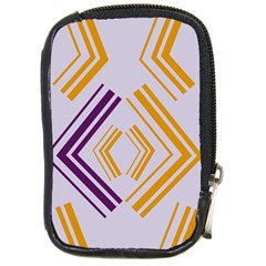 Abstract Geometric Design    Compact Camera Leather Case by Eskimos