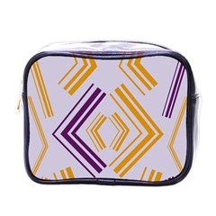 Abstract Geometric Design    Mini Toiletries Bag (one Side) by Eskimos