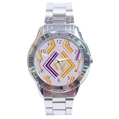 Abstract Geometric Design    Stainless Steel Analogue Watch by Eskimos