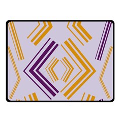 Abstract Geometric Design    Double Sided Fleece Blanket (small)  by Eskimos