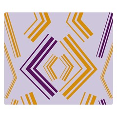 Abstract Geometric Design    Double Sided Flano Blanket (small)  by Eskimos