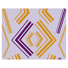 Abstract Geometric Design    Double Sided Flano Blanket (medium)  by Eskimos