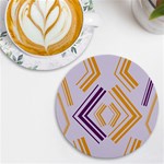 Abstract geometric design    UV Print Round Tile Coaster Front