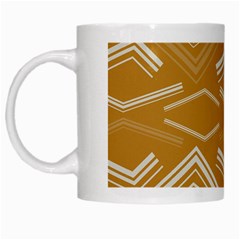 Abstract Geometric Design    White Mug by Eskimos