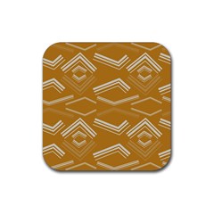 Abstract Geometric Design    Rubber Coaster (square) by Eskimos