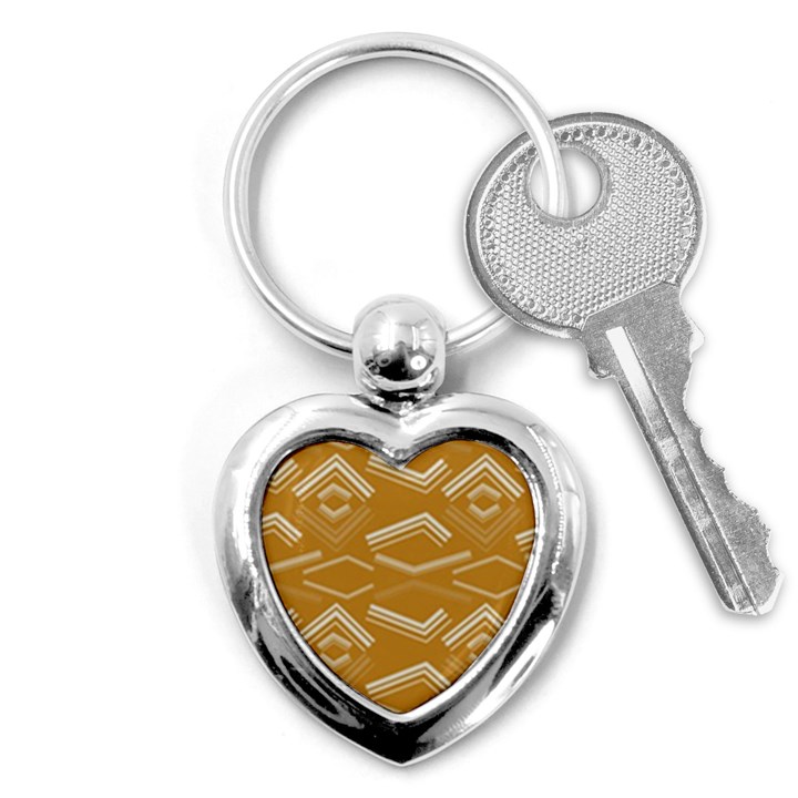 Abstract geometric design    Key Chain (Heart)