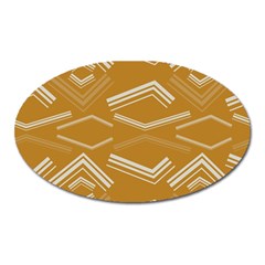 Abstract Geometric Design    Oval Magnet by Eskimos