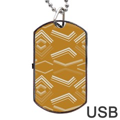 Abstract Geometric Design    Dog Tag Usb Flash (two Sides) by Eskimos