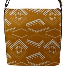 Abstract Geometric Design    Flap Closure Messenger Bag (s) by Eskimos