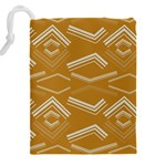 Abstract geometric design    Drawstring Pouch (4XL) Back