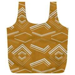 Abstract Geometric Design    Full Print Recycle Bag (xxl) by Eskimos