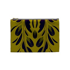 Folk Flowers Print Floral Pattern Ethnic Art Cosmetic Bag (medium) by Eskimos