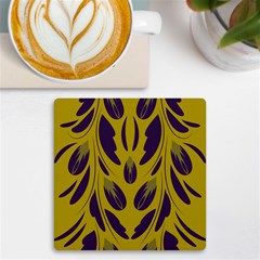 Folk flowers print Floral pattern Ethnic art UV Print Square Tile Coaster 