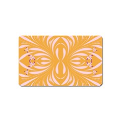 Folk Flowers Print Floral Pattern Ethnic Art Magnet (name Card) by Eskimos