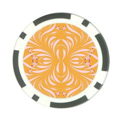 Folk Flowers Print Floral Pattern Ethnic Art Poker Chip Card Guard (10 Pack) by Eskimos