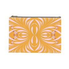 Folk Flowers Print Floral Pattern Ethnic Art Cosmetic Bag (large) by Eskimos