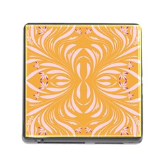 Folk Flowers Print Floral Pattern Ethnic Art Memory Card Reader (square 5 Slot) by Eskimos