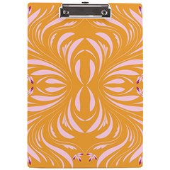 Folk Flowers Print Floral Pattern Ethnic Art A4 Clipboard