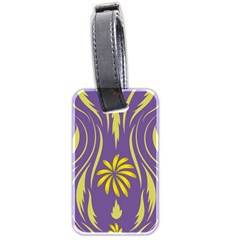 Folk Flowers Print Floral Pattern Ethnic Art Luggage Tag (two Sides) by Eskimos