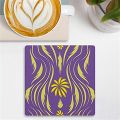 Folk Flowers Print Floral Pattern Ethnic Art Uv Print Square Tile Coaster  by Eskimos