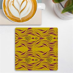  Folk Flowers Print Floral Pattern Ethnic Art Uv Print Square Tile Coaster  by Eskimos