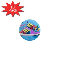 Floating-cubes-on-blue Backgrounderaser 20220422 203144521 Backgrounderaser 20220422 203216276 1  Mini Magnet (10 Pack)  by marthatravis1968