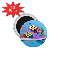 Floating-cubes-on-blue Backgrounderaser 20220422 203144521 Backgrounderaser 20220422 203216276 1 75  Magnets (10 Pack)  by marthatravis1968