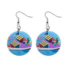 Floating-cubes-on-blue Backgrounderaser 20220422 203144521 Backgrounderaser 20220422 203216276 Mini Button Earrings by marthatravis1968